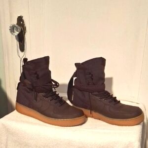 Men's Air Force 1 Boots Burgandy